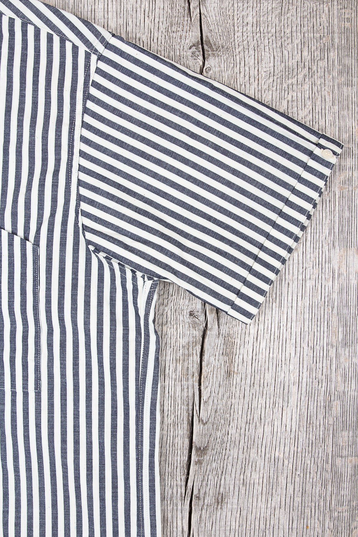 Warehouse & Co Short Sleeved Striped Open Collar Shirt