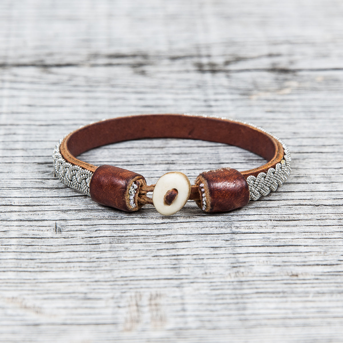 Vintage Tin Wired Bracelet