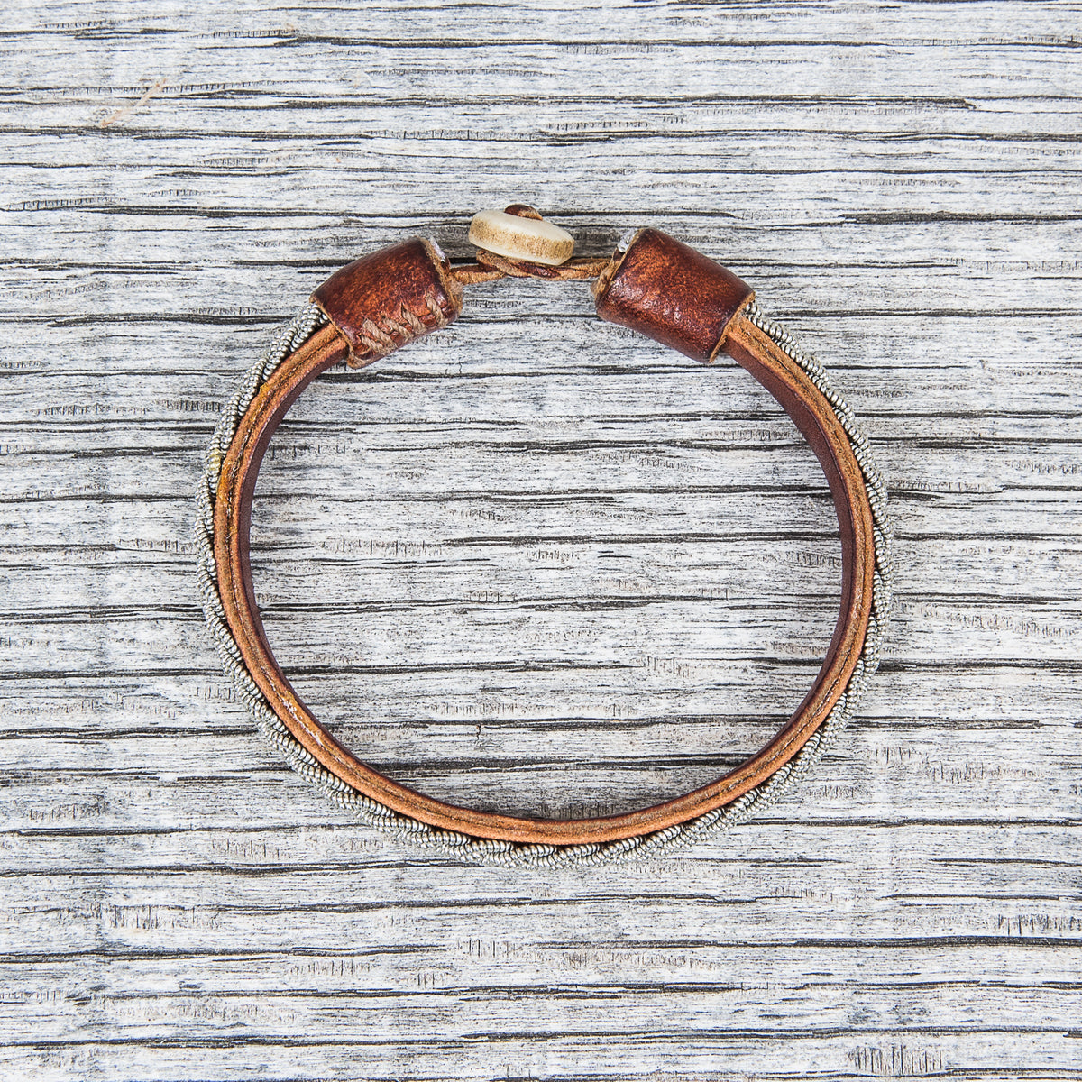 Vintage Tin Wired Bracelet