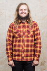 Indigofera Dawson Shirt Japanese Selvage Flannel Red/Rust/Beige/Yelolow