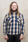 Indigofera Norris Shirt Indigo/Beige