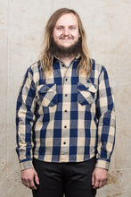 Indigofera Norris Shirt Indigo/Beige