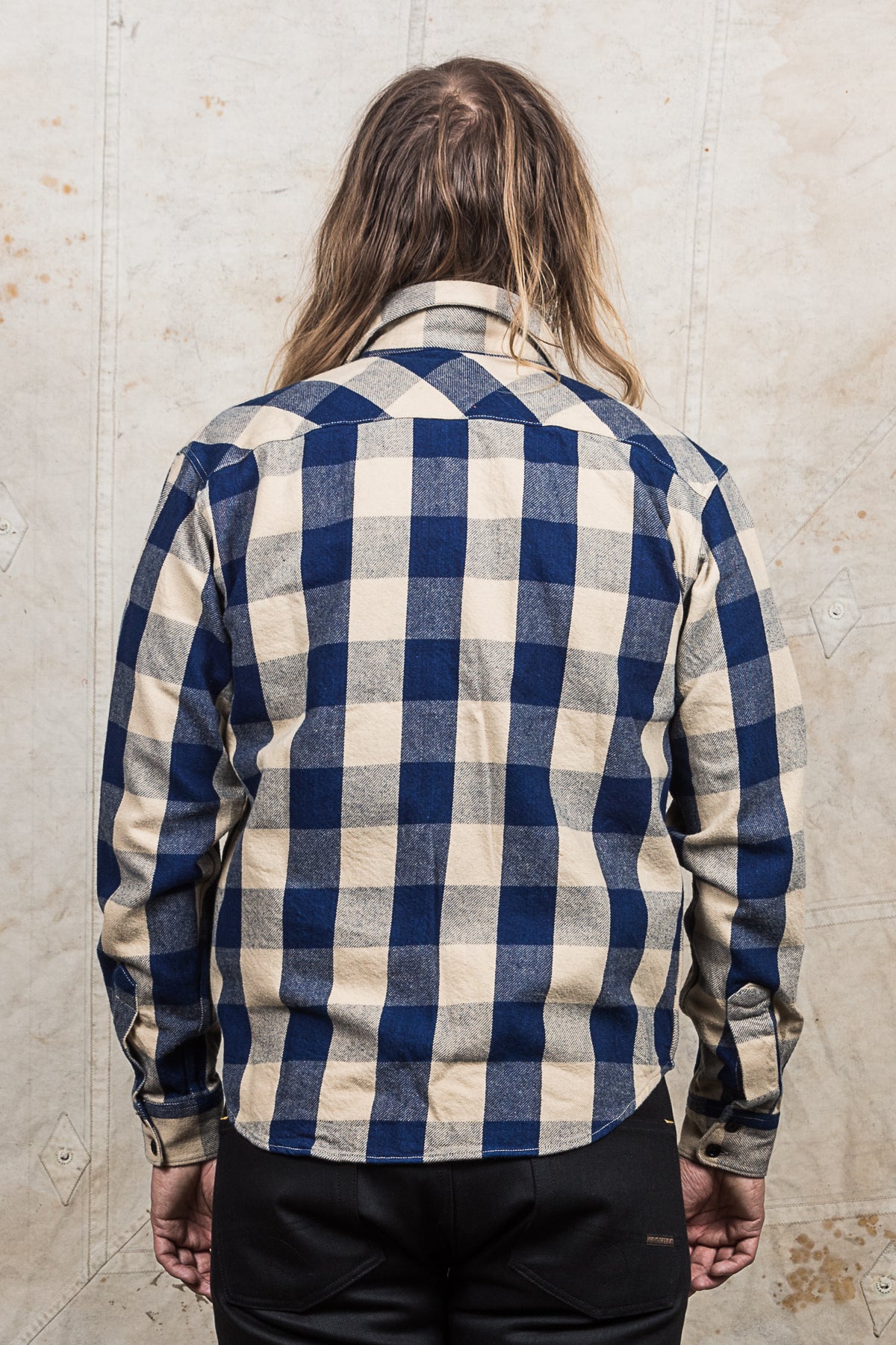 Indigofera Norris Shirt Indigo/Beige