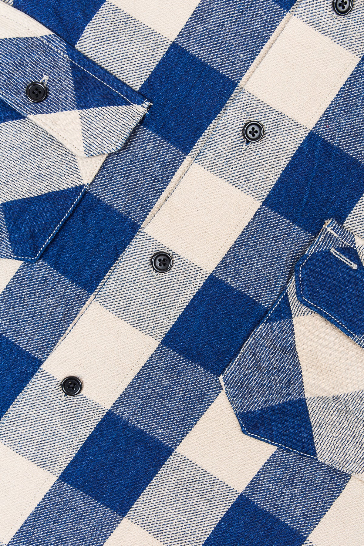 Indigofera Norris Shirt Indigo/Beige