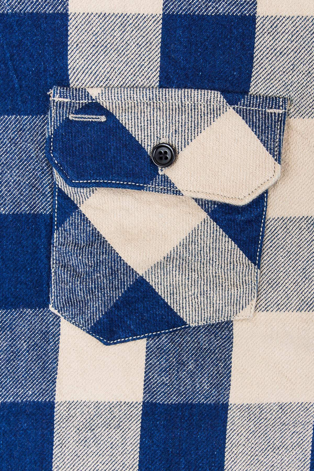 Indigofera Norris Shirt Indigo/Beige