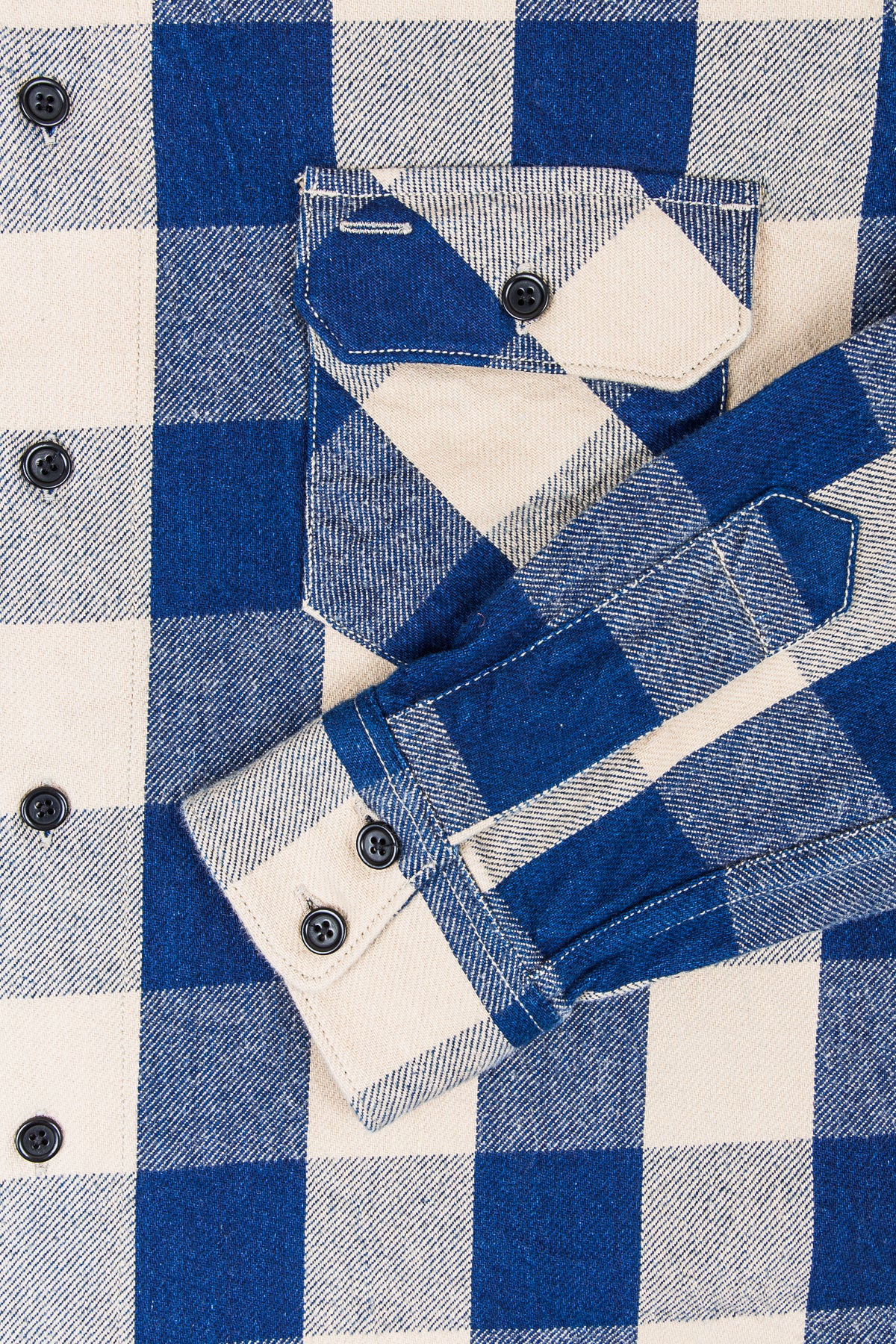 Indigofera Norris Shirt Indigo/Beige