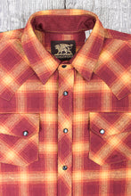 Indigofera Dawson Shirt Japanese Selvage Flannel Red/Rust/Beige/Yelolow