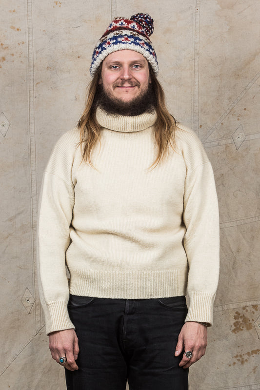 Second Hand Nigel Cabourn Rollneck Submariner Wool Sweater EU 52
