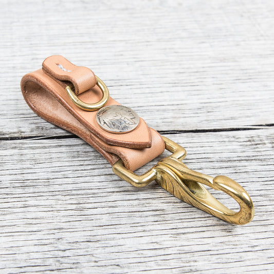 Lone Wolf Leather Key Holder Natural