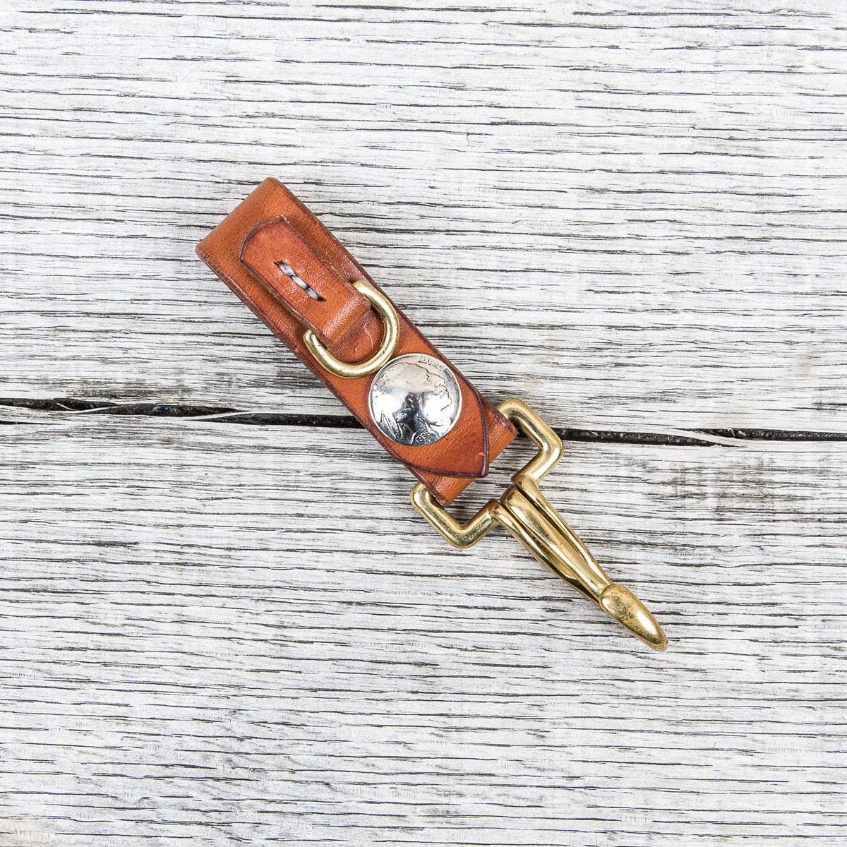 Lone Wolf Leather Key Holder Saddle Tan