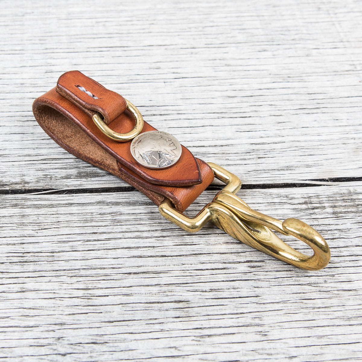 Lone Wolf Leather Key Holder Saddle Tan