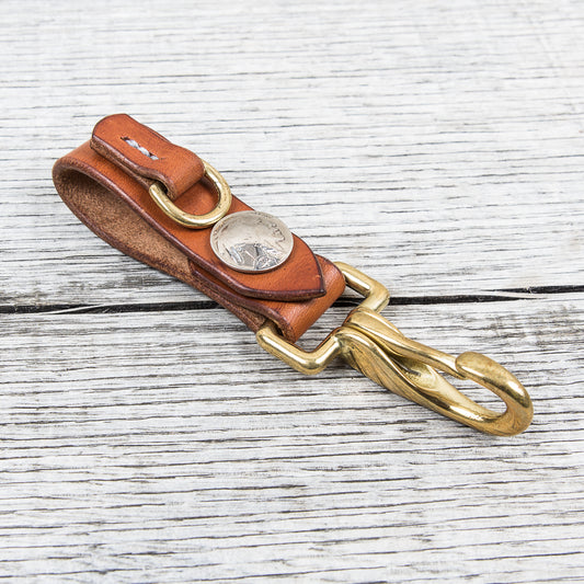 Lone Wolf Leather Key Holder Saddle Tan