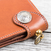 Lone Wolf Leathers Handmade Medium Wallet Saddle Tan