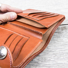 Lone Wolf Leathers Handmade Medium Wallet Saddle Tan