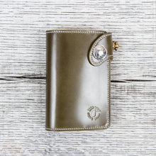 Lone Wolf Leathers Medium Wallet Shinki Shell Cordovan Olive Green