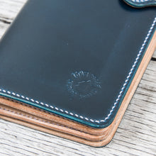 Lone Wolf Leathers Medium Wallet Shinki Shell Cordovan Navy