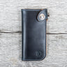 Lone Wolf Leathers Handmade Tall Wallet Horween Chromexcel Navy Blue