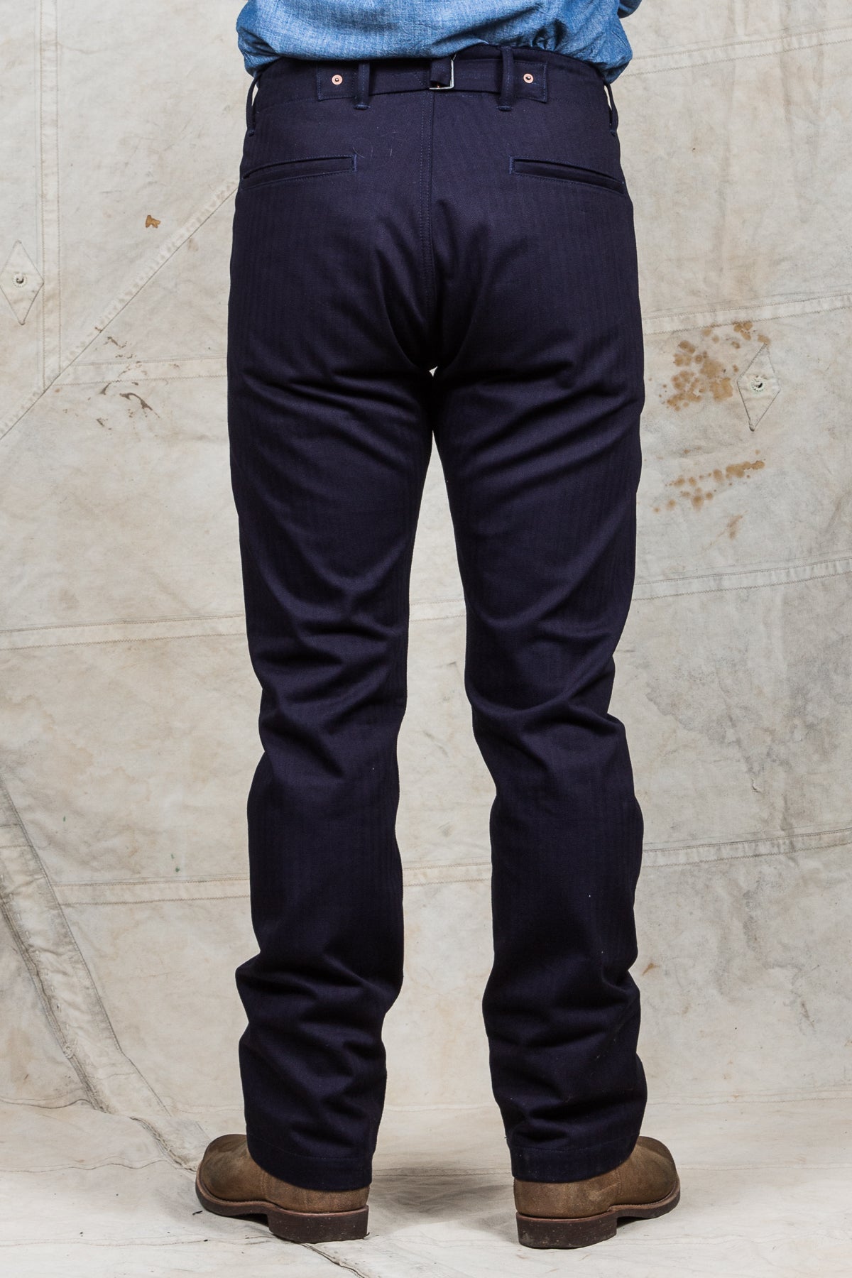 Indigofera Heyes Pants Indigo Herringbone