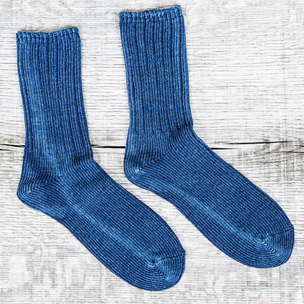 Fullcount Knitted Indigo Socks
