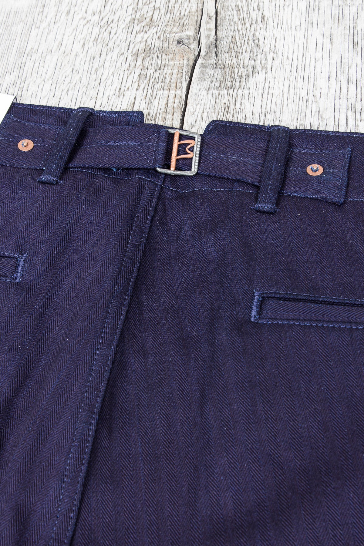 Indigofera Heyes Pants Indigo Herringbone