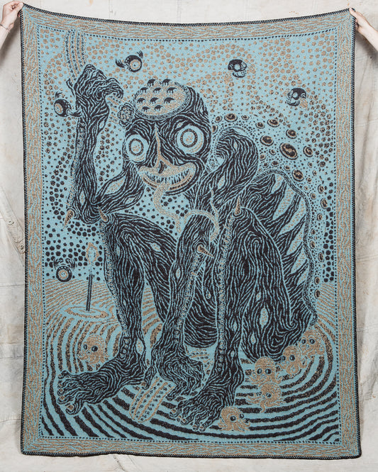 Indigofera Pure Wool Kappa Blanket