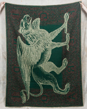Indigofera Pure Wool Blanket Gryphon Logo