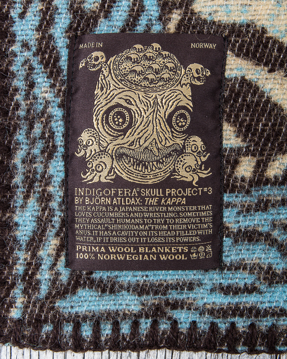 Indigofera Pure Wool Kappa Blanket