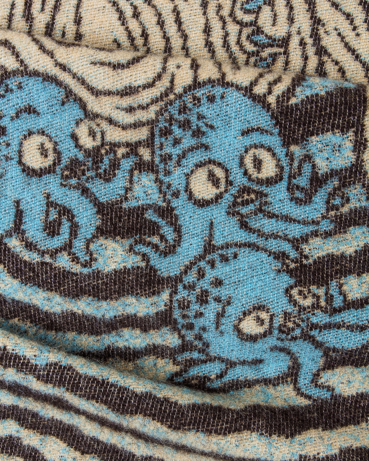 Indigofera Pure Wool Kappa Blanket