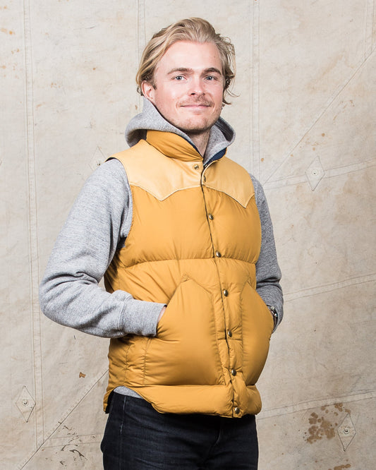 Rocky Mountain Featherbed Nylon Down Vest Mustard