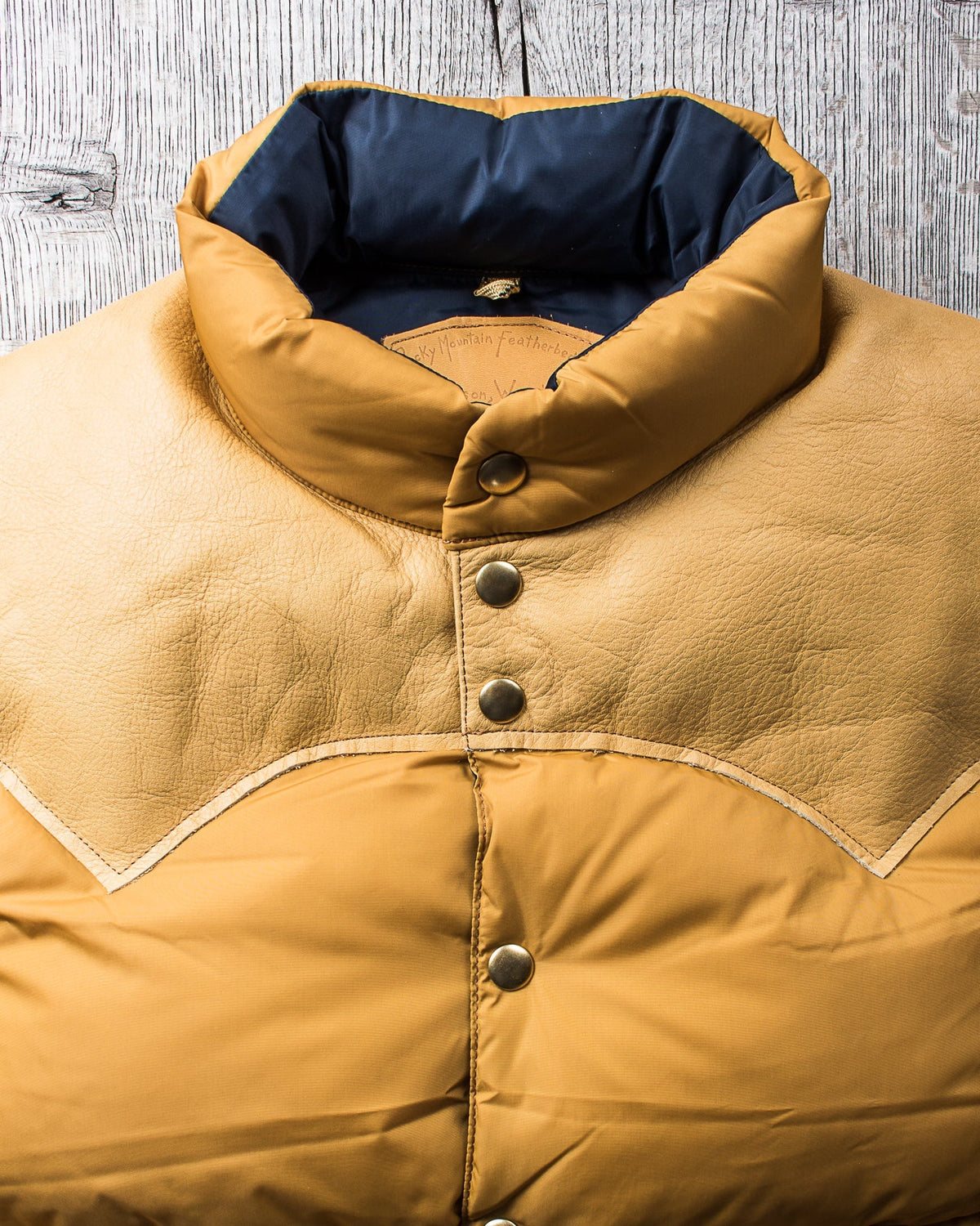 Rocky Mountain Featherbed Nylon Down Jacket Mustard