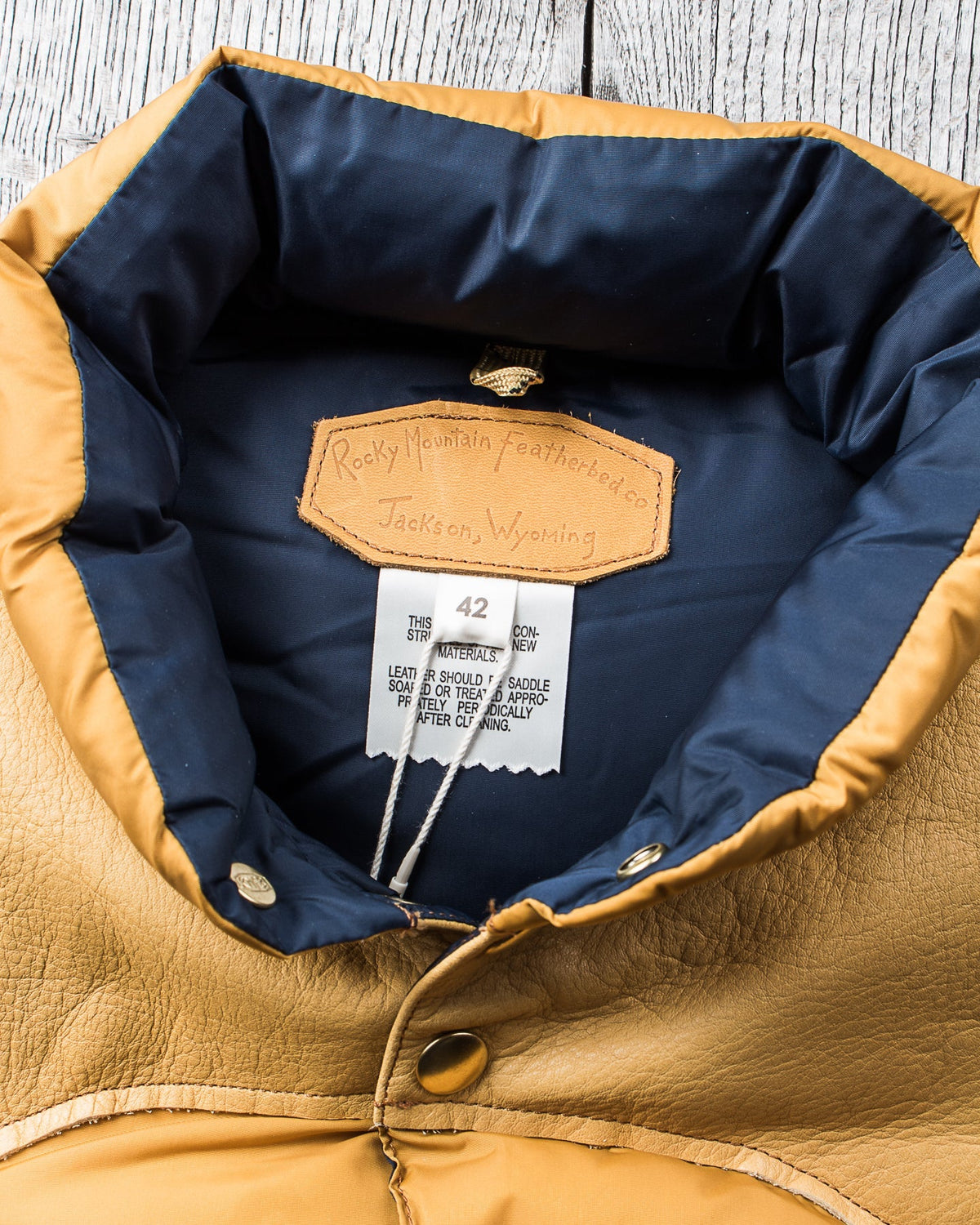 Rocky Mountain Featherbed Nylon Down Jacket Mustard