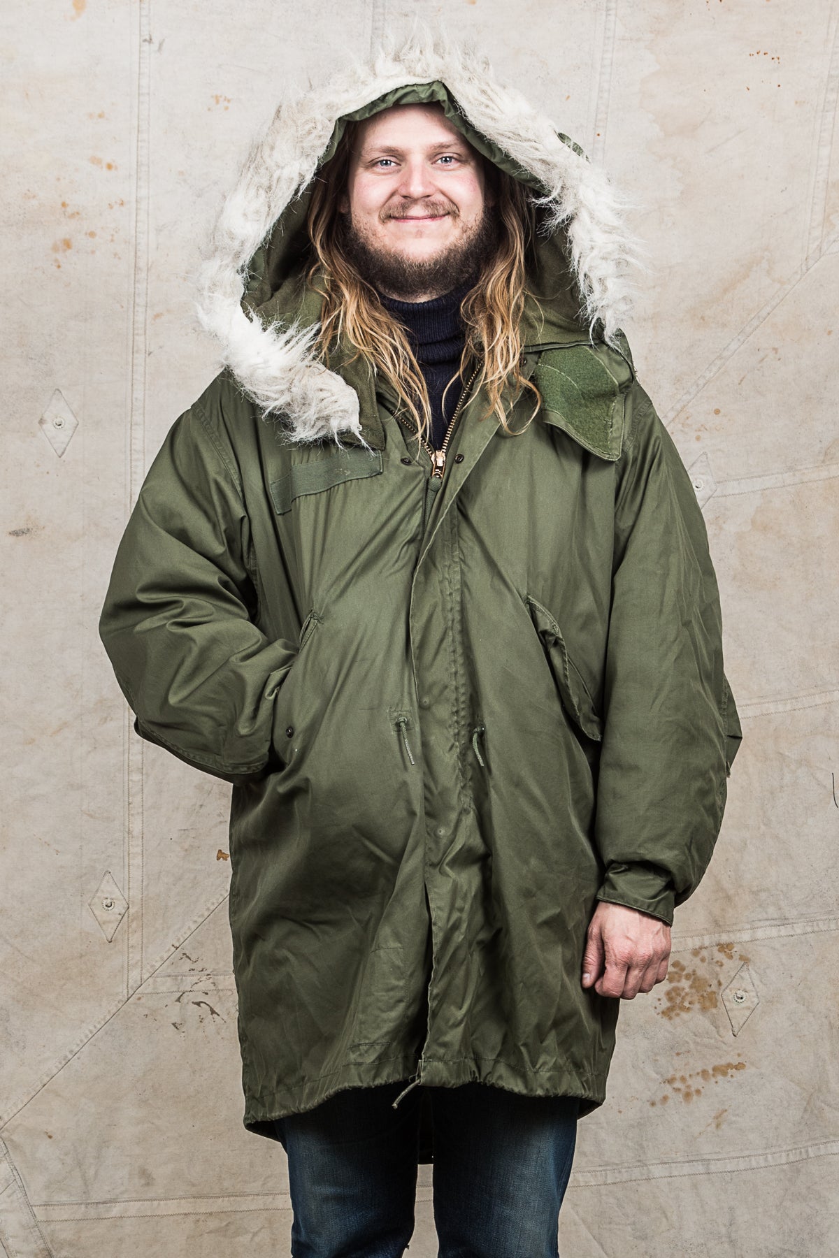 Vintage 1974 M-65 Fish Tail Parka Olive Medium - Regular