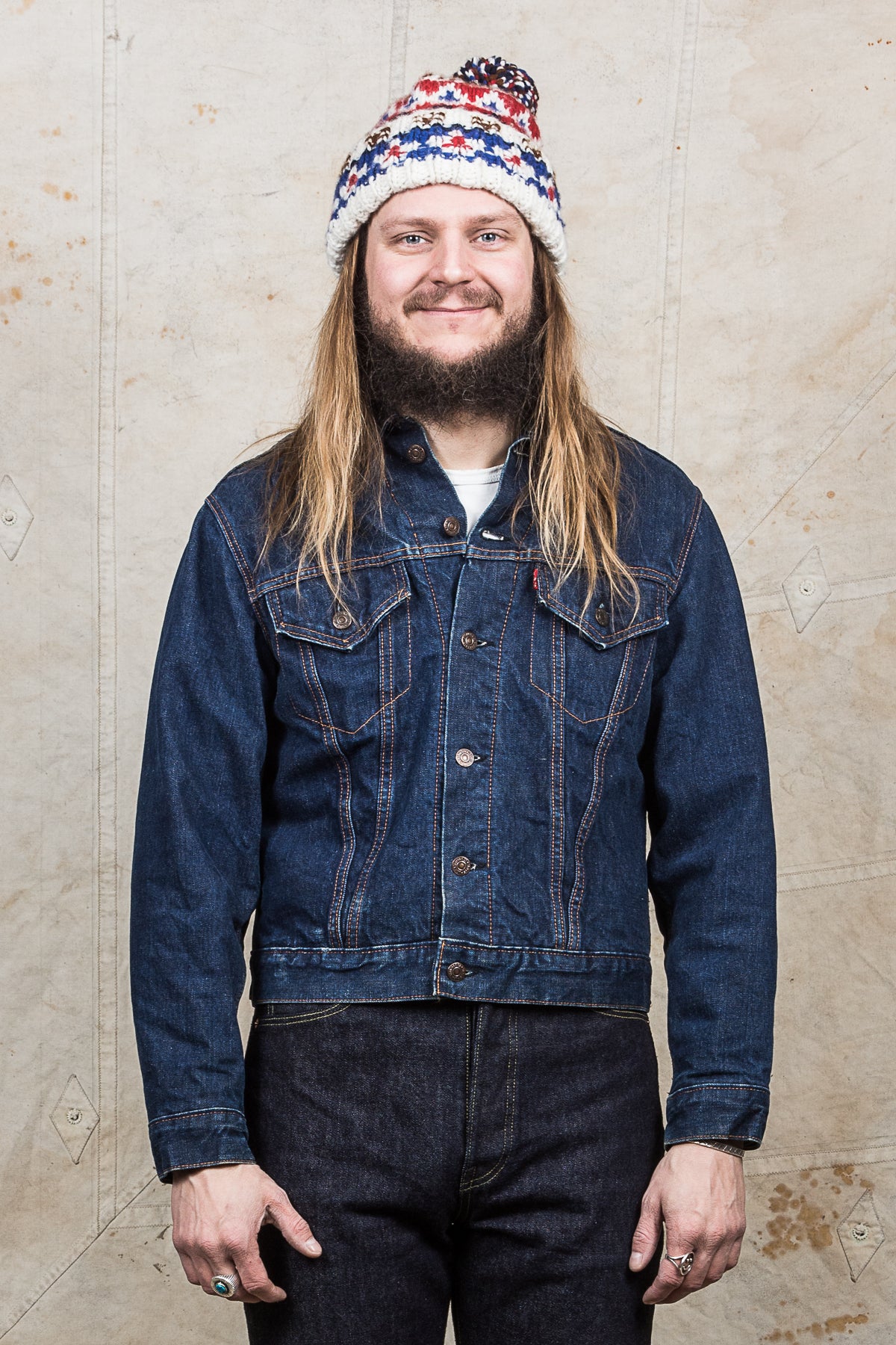 Original Vintage Levi's 70505 Big E Blanket Lined Jacket