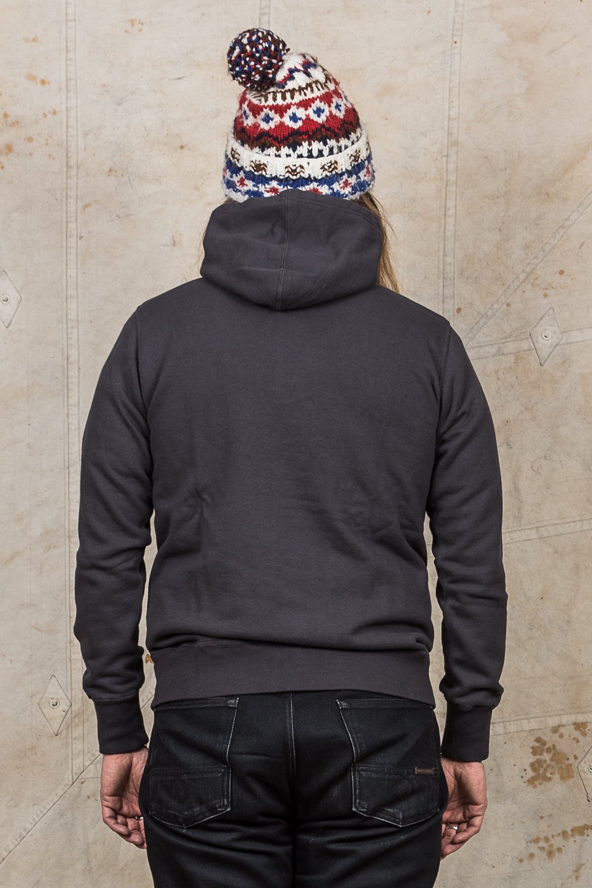 Buzz Rickson's Loopwheel Hoodie 4-Needle Black BR68914