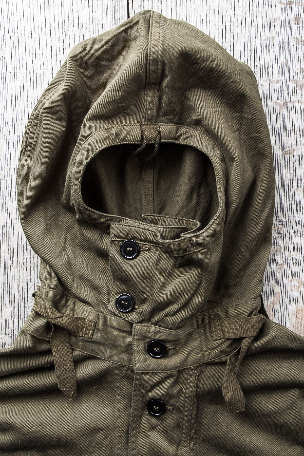 Buzz Rickson's U.S. Navy Cotton Twill Gas Protective Parka Olive BR15064
