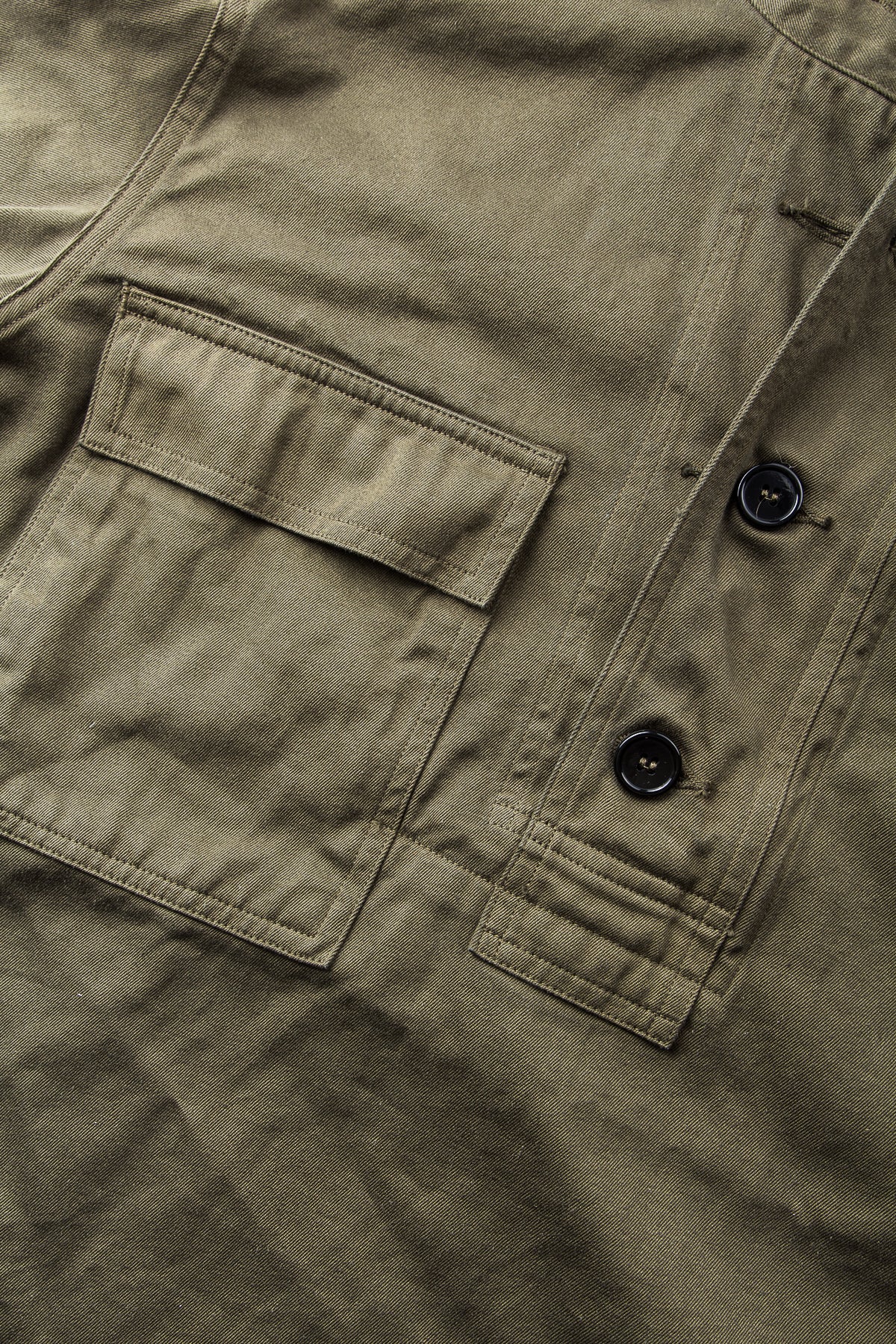 Buzz Rickson's U.S. Navy Cotton Twill Gas Protective Parka Olive BR15064