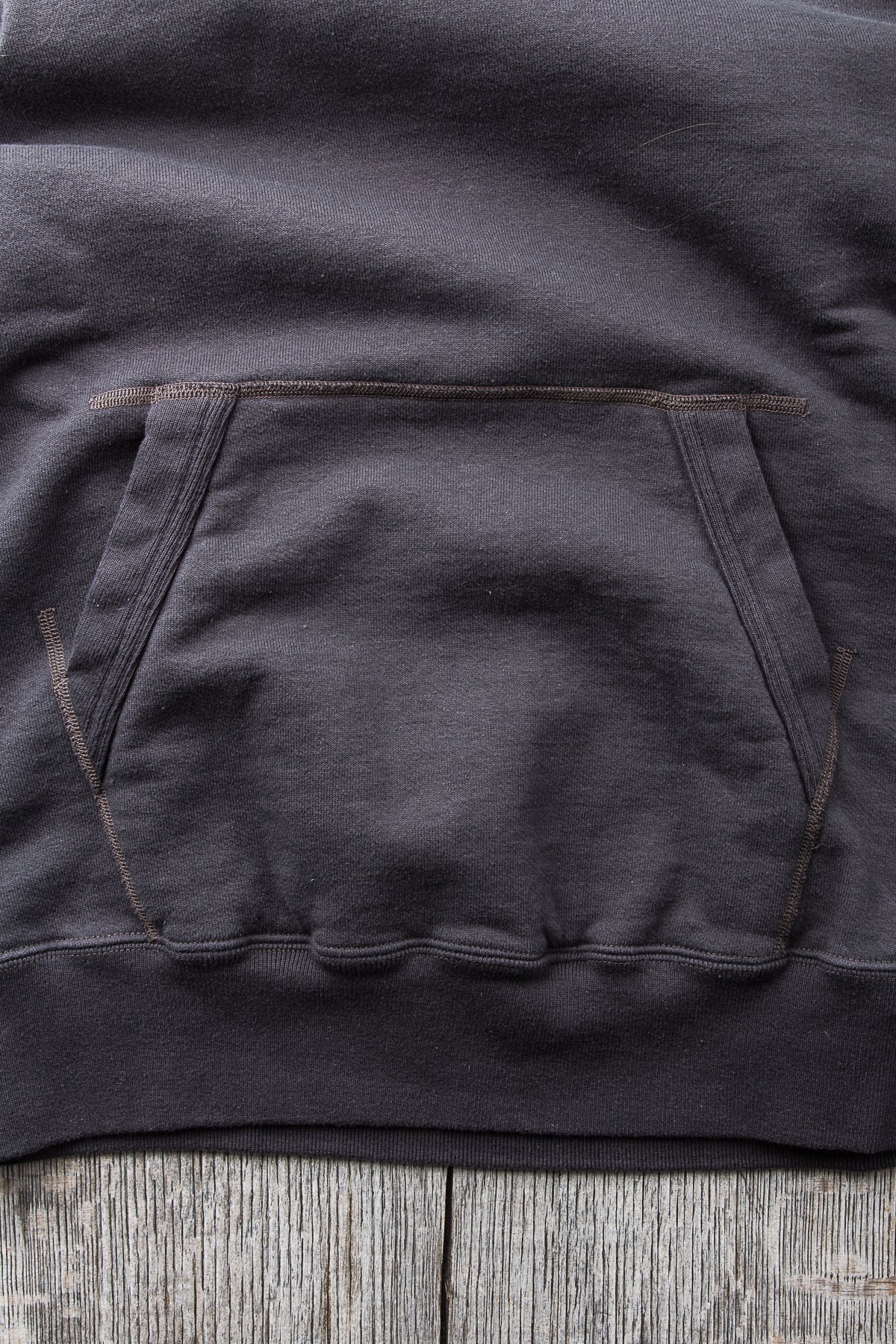 Buzz Rickson's Loopwheel Hoodie 4-Needle Black BR68914
