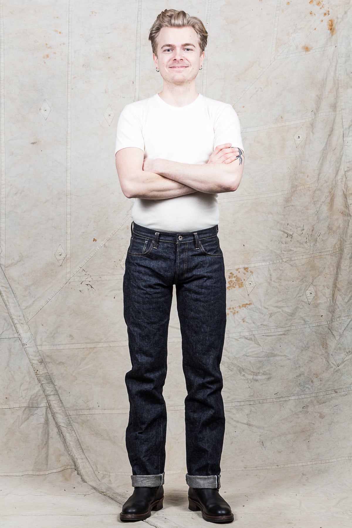 Burgus Plus & Co. 955-xx Natural Indigo Selvedge Denim Jeans