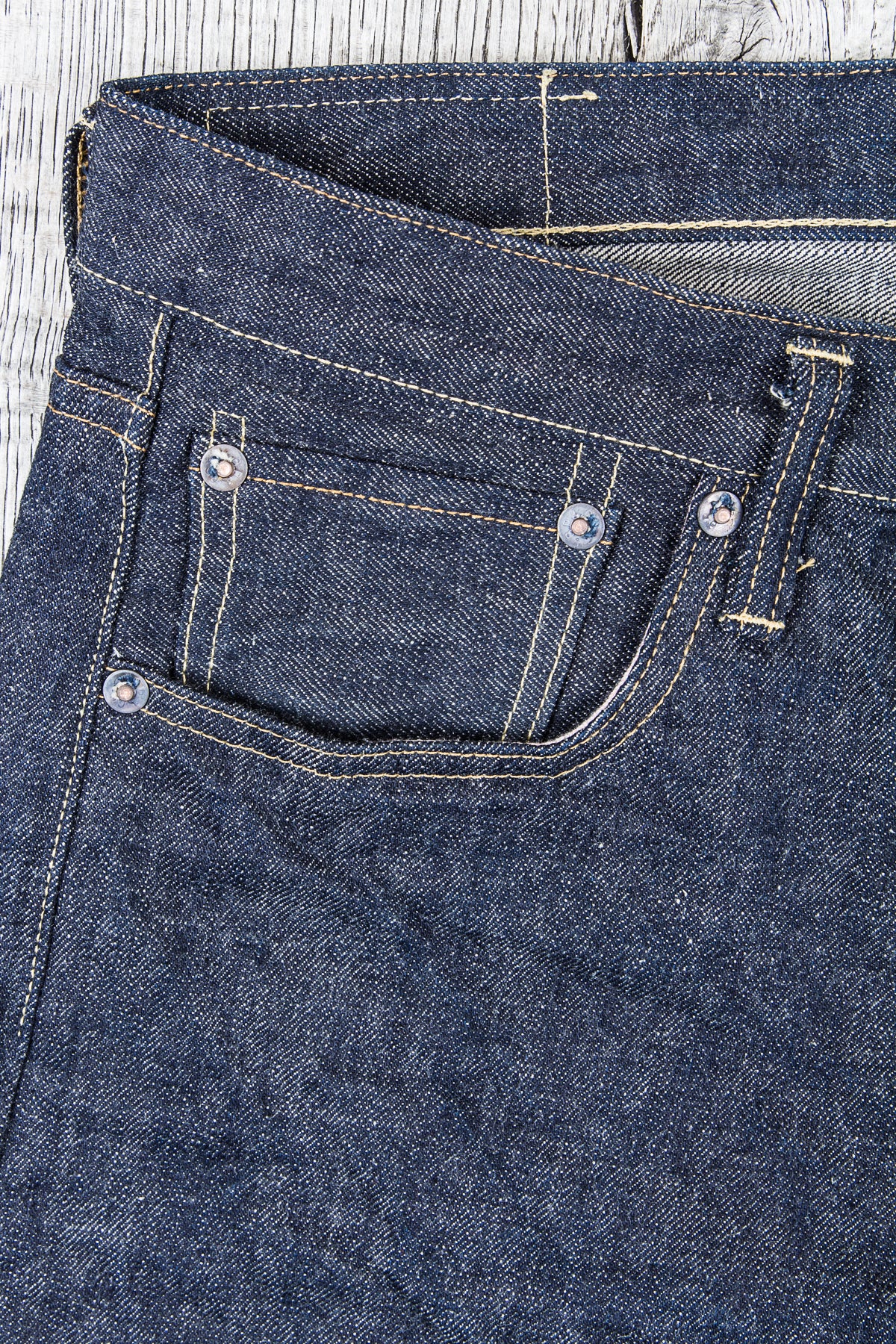Burgus Plus & Co. 955-xx Natural Indigo Selvedge Denim Jeans