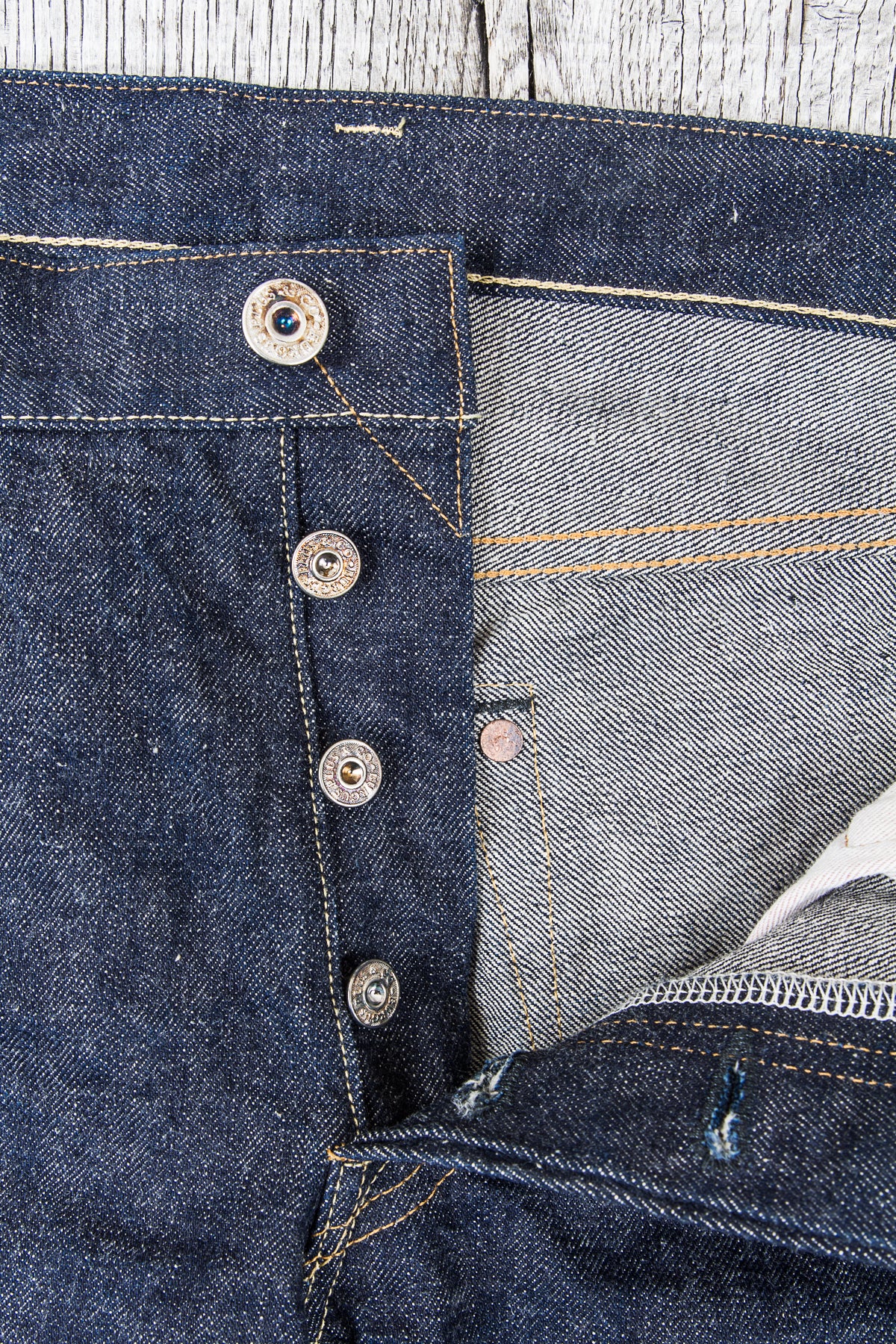 Burgus Plus & Co. 955-xx Natural Indigo Selvedge Denim Jeans