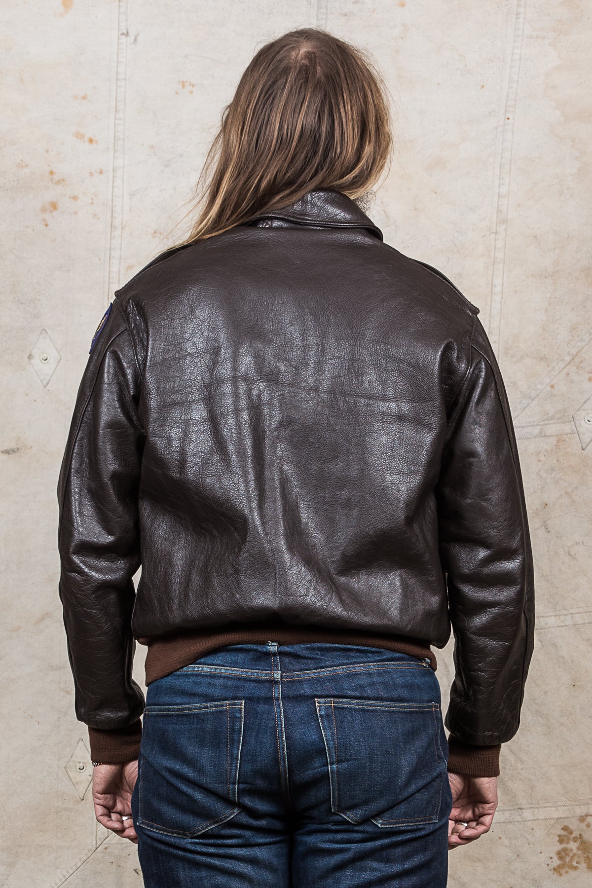 Second Hand Aero USAAF Leather A-2 40-3785-P Horsehide Leather Jacket Size 48
