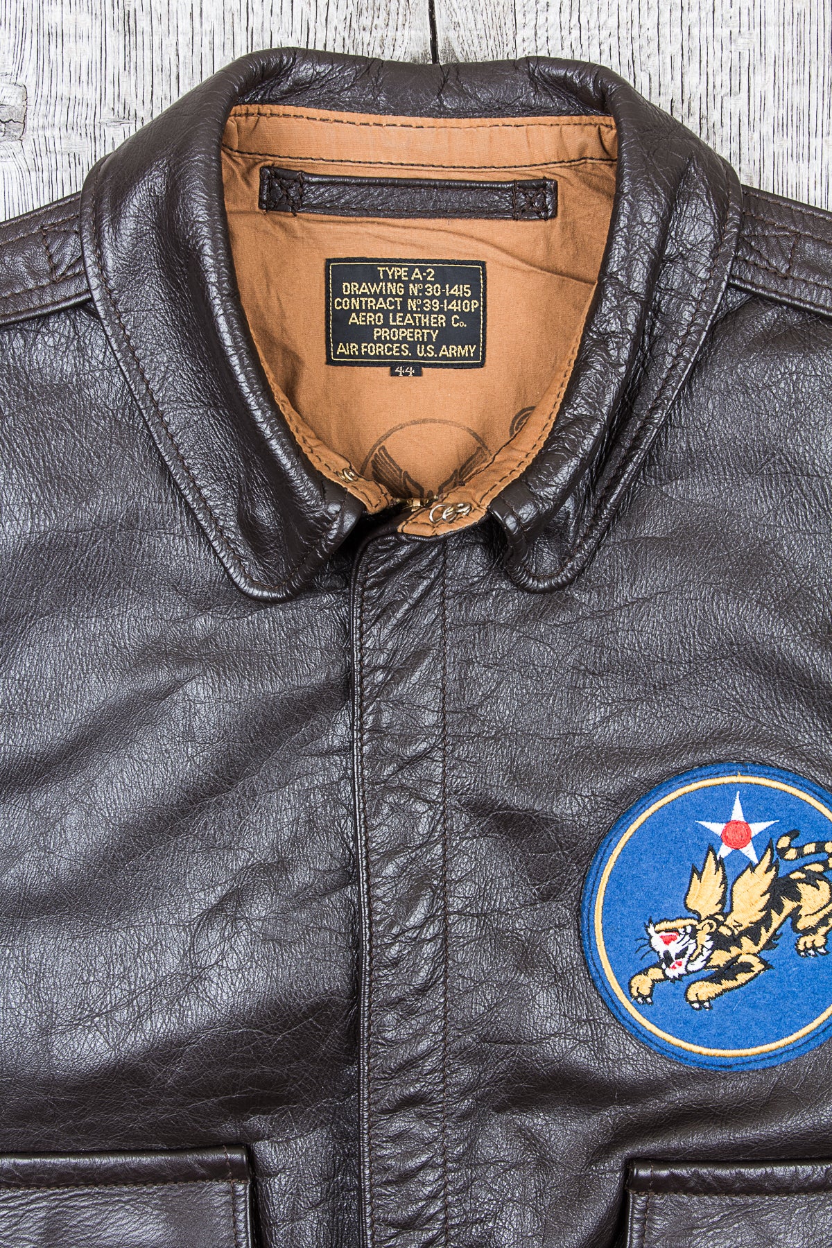 Second Hand Aero USAAF Leather A-2 40-3785-P Horsehide Leather Jacket Size 48
