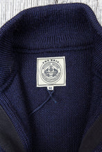 North Sea Clothing Brig 2 Wool Cardigan Navy