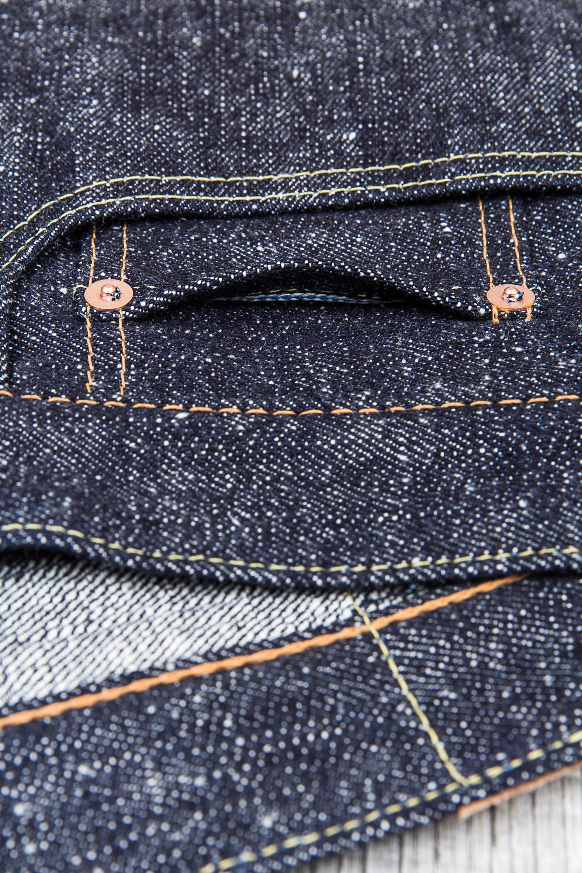 Pure Blue Japan SN-003 16oz Snow Denim Regular Straight Raw Indigo Jeans