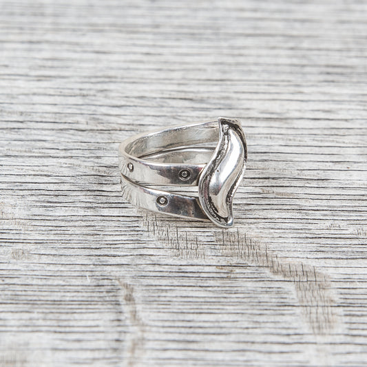 Tenable Crafts Wrap Around Silver Ring #112