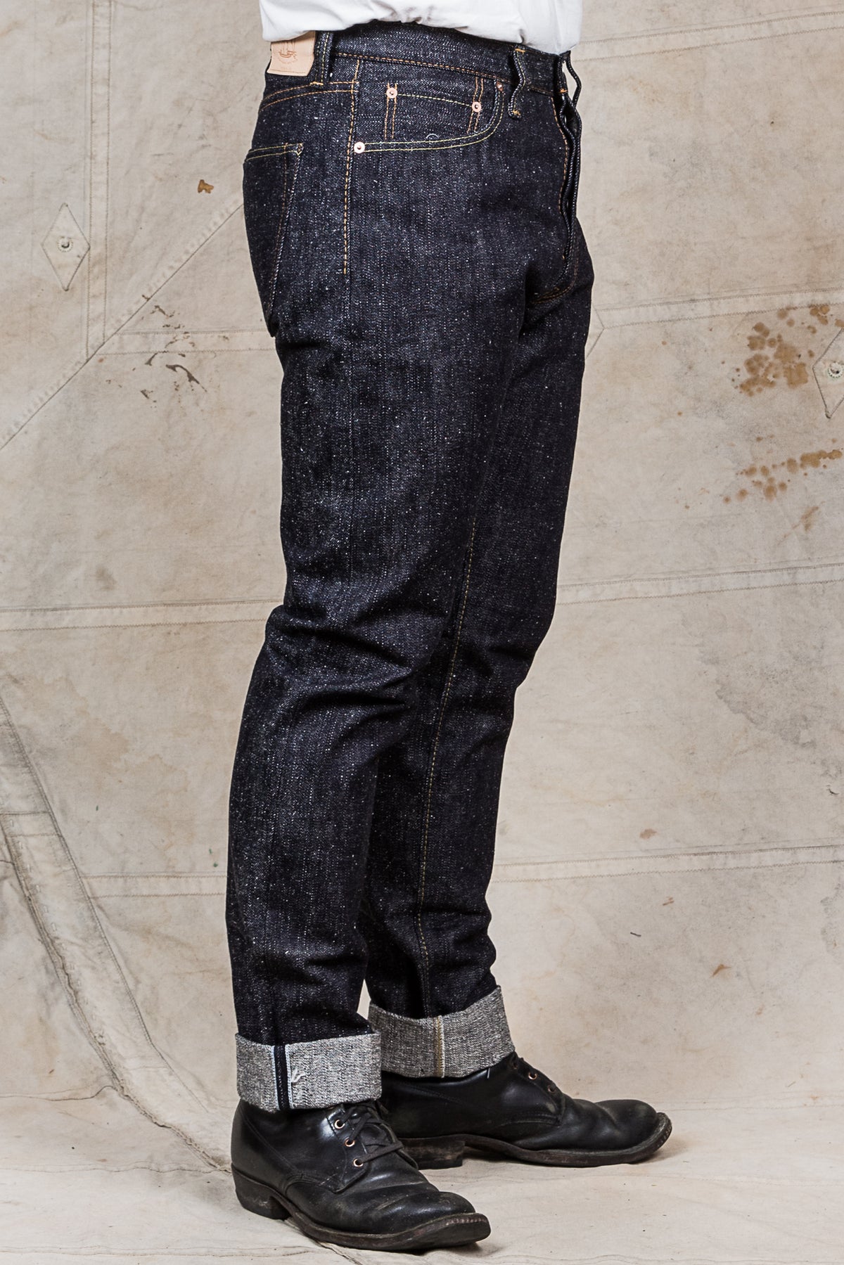 Pure Blue Japan SN-019 16oz Snow Denim Relaxed Tapered Raw Indigo Jeans