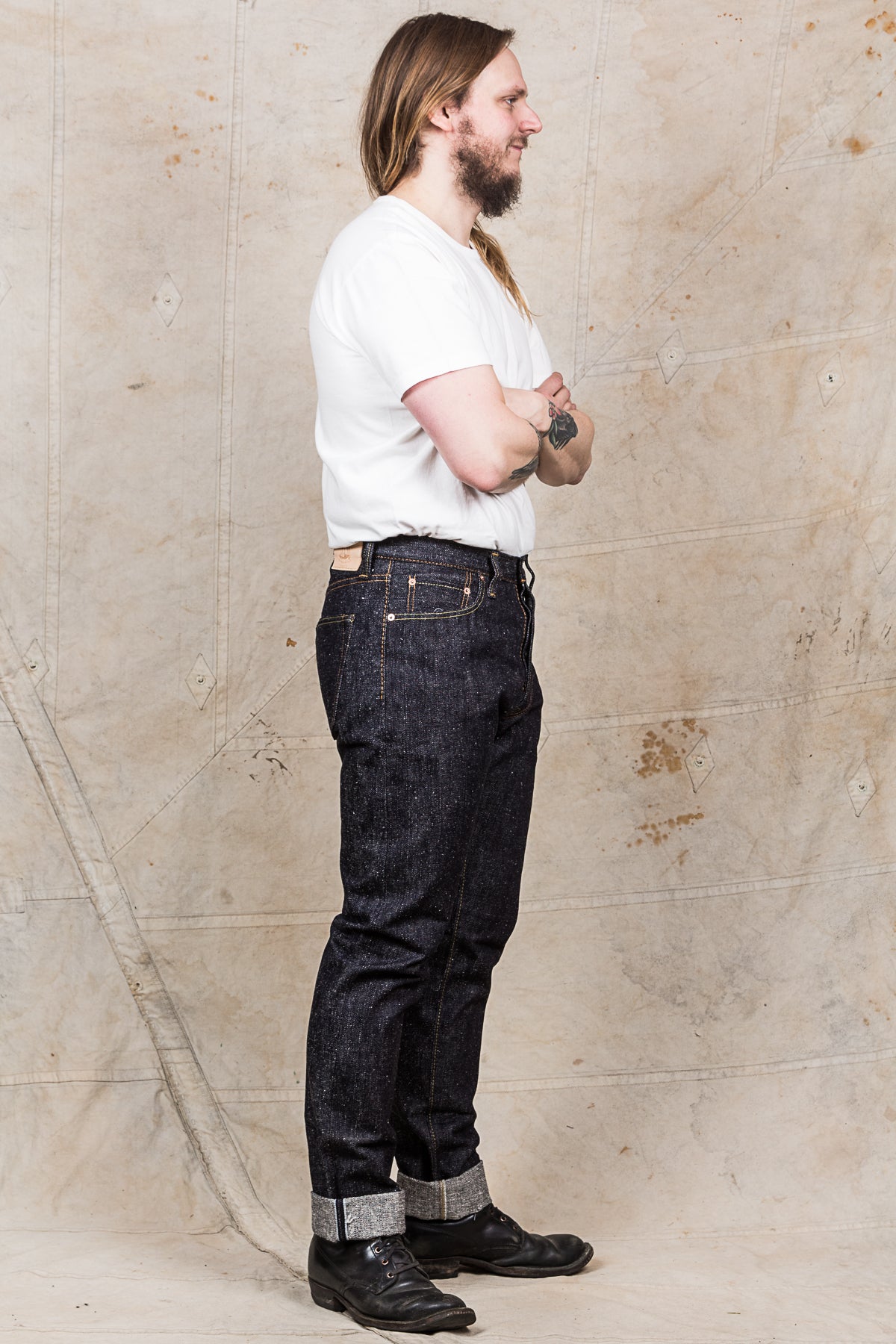Pure Blue Japan SN-019 16oz Snow Denim Relaxed Tapered Raw Indigo Jeans