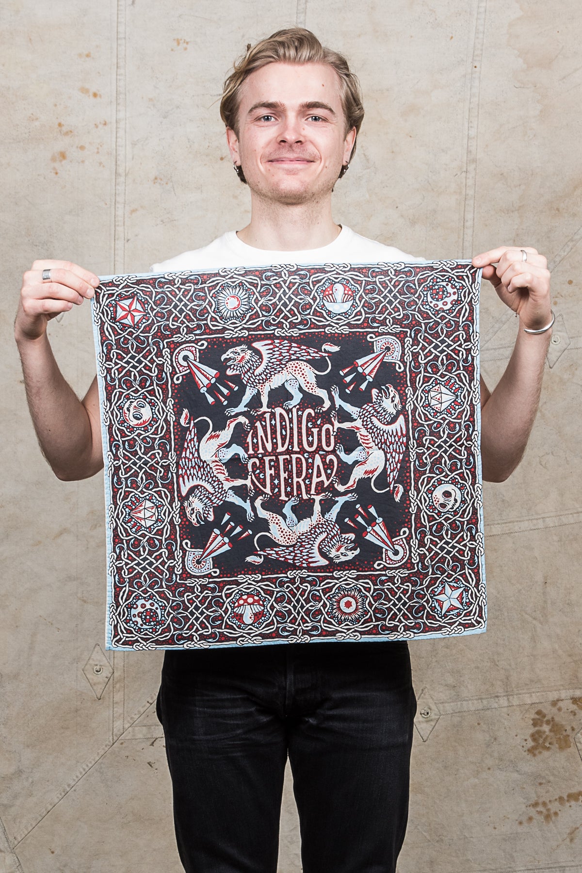 Indigofera Gryhon Rope Bandana 2