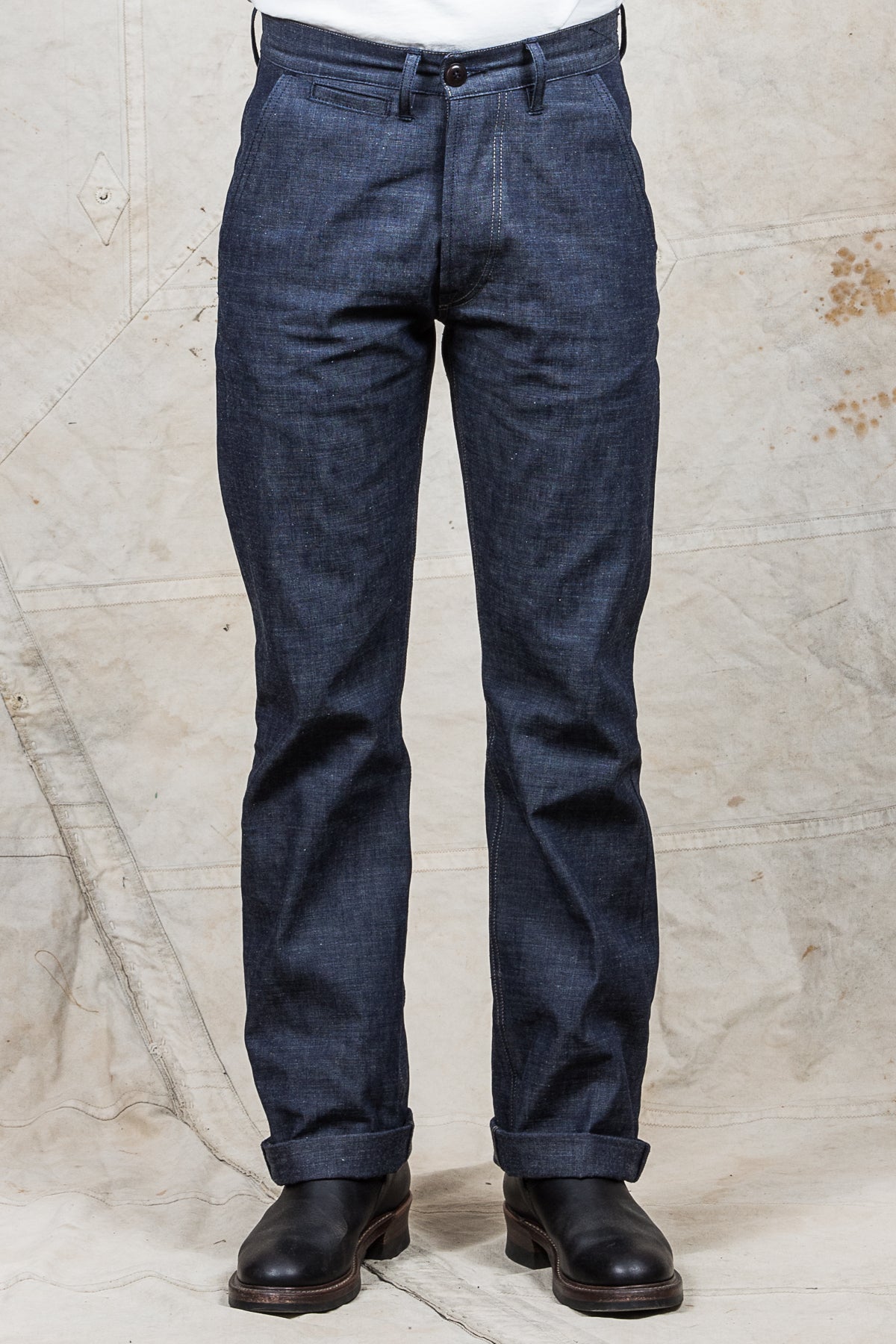 Indigofera Quinn Pants Military Chambray