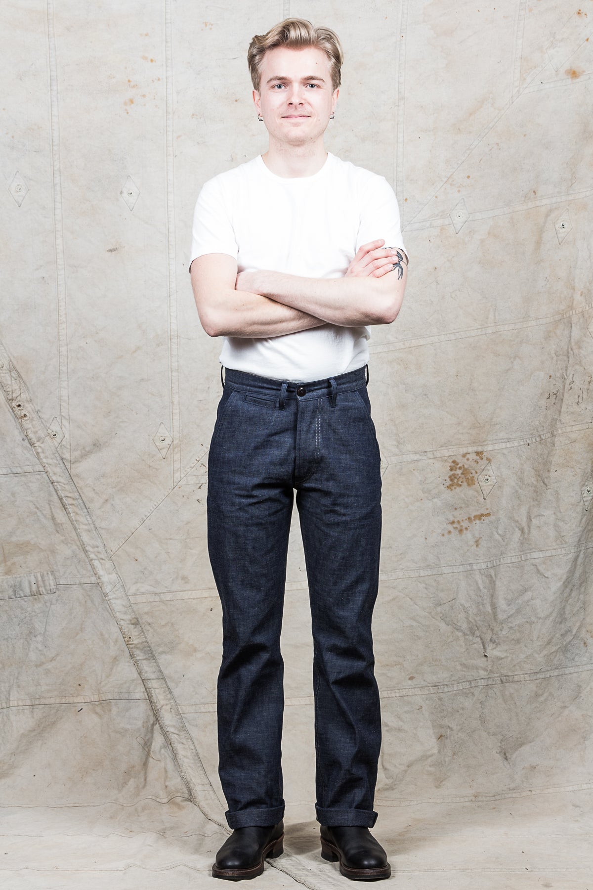Indigofera Quinn Pants Military Chambray